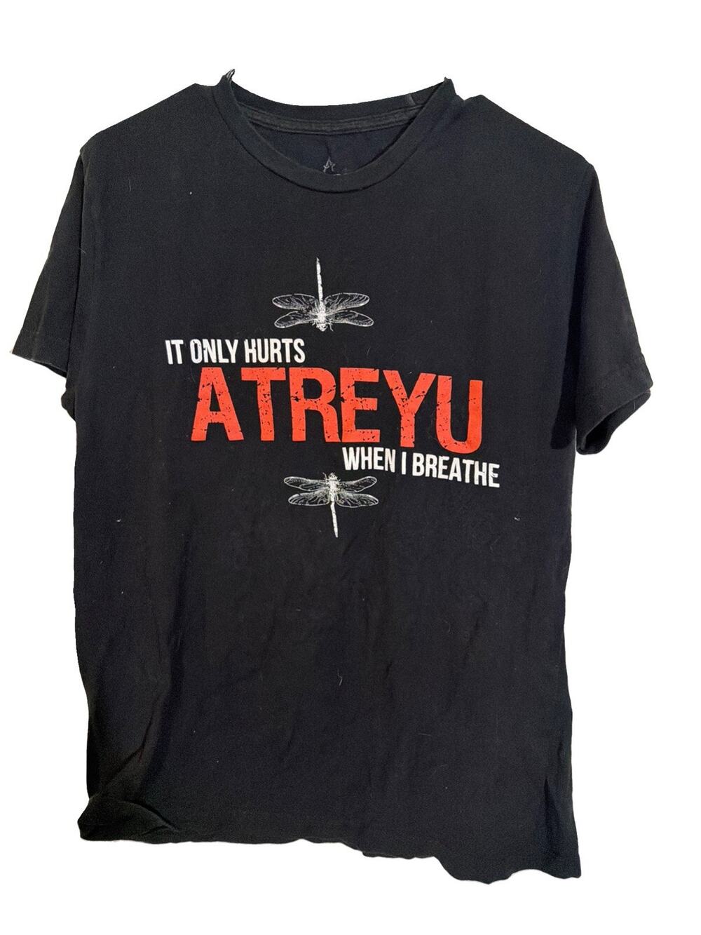 Atreyu Y2K Band Tee Pull Over Black Size Medium Tee Metal Rock Emo